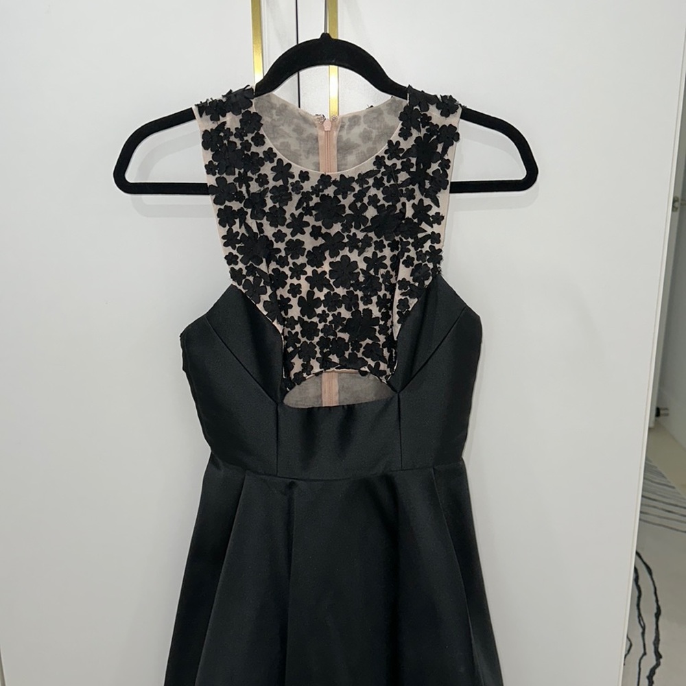 Angel Sanchez Sheer Midi Gown